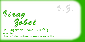 virag zobel business card